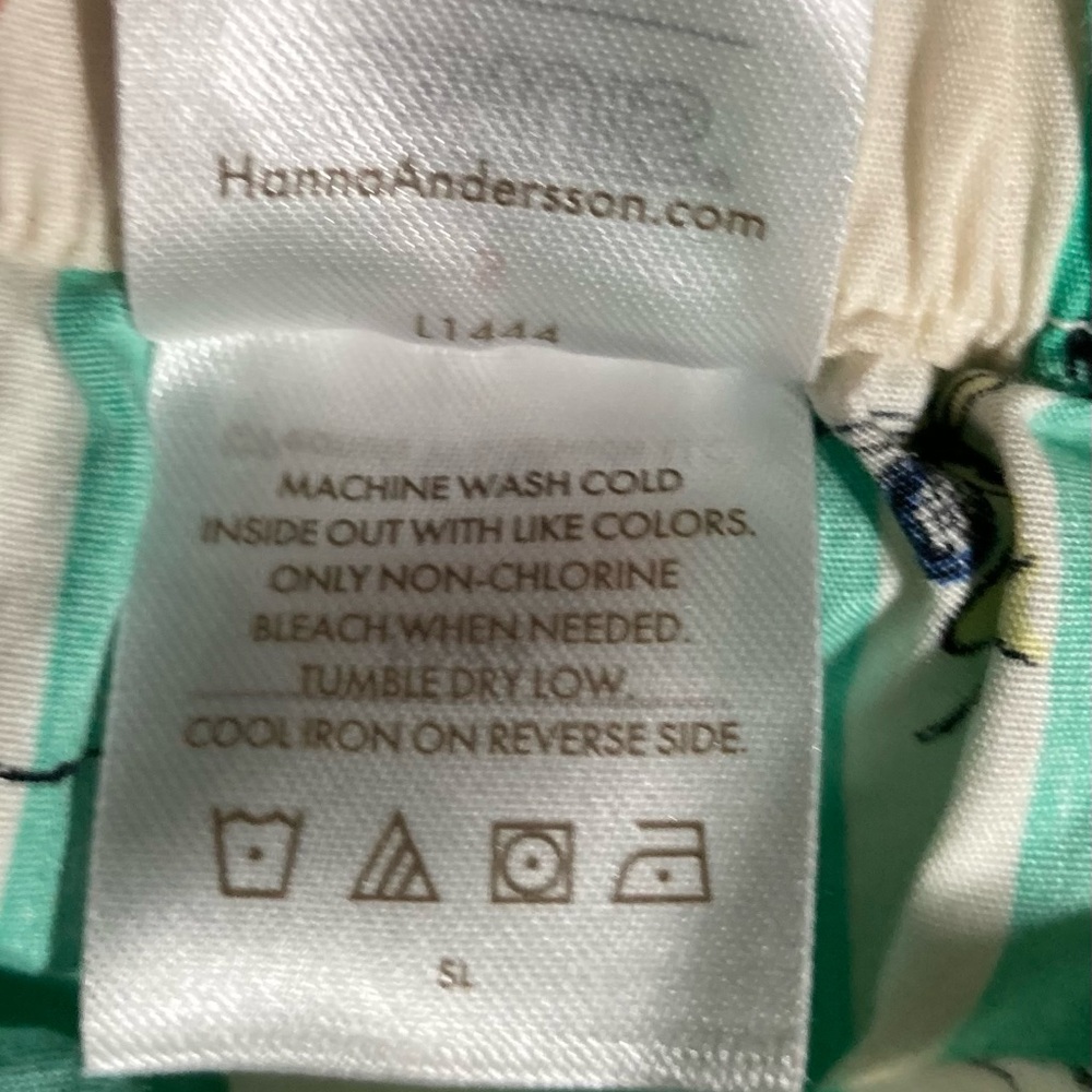 Hanna Anderson Women’s Peanuts Poplin Pajama Set Top & Shorts Size Small - Picture 11 of 16